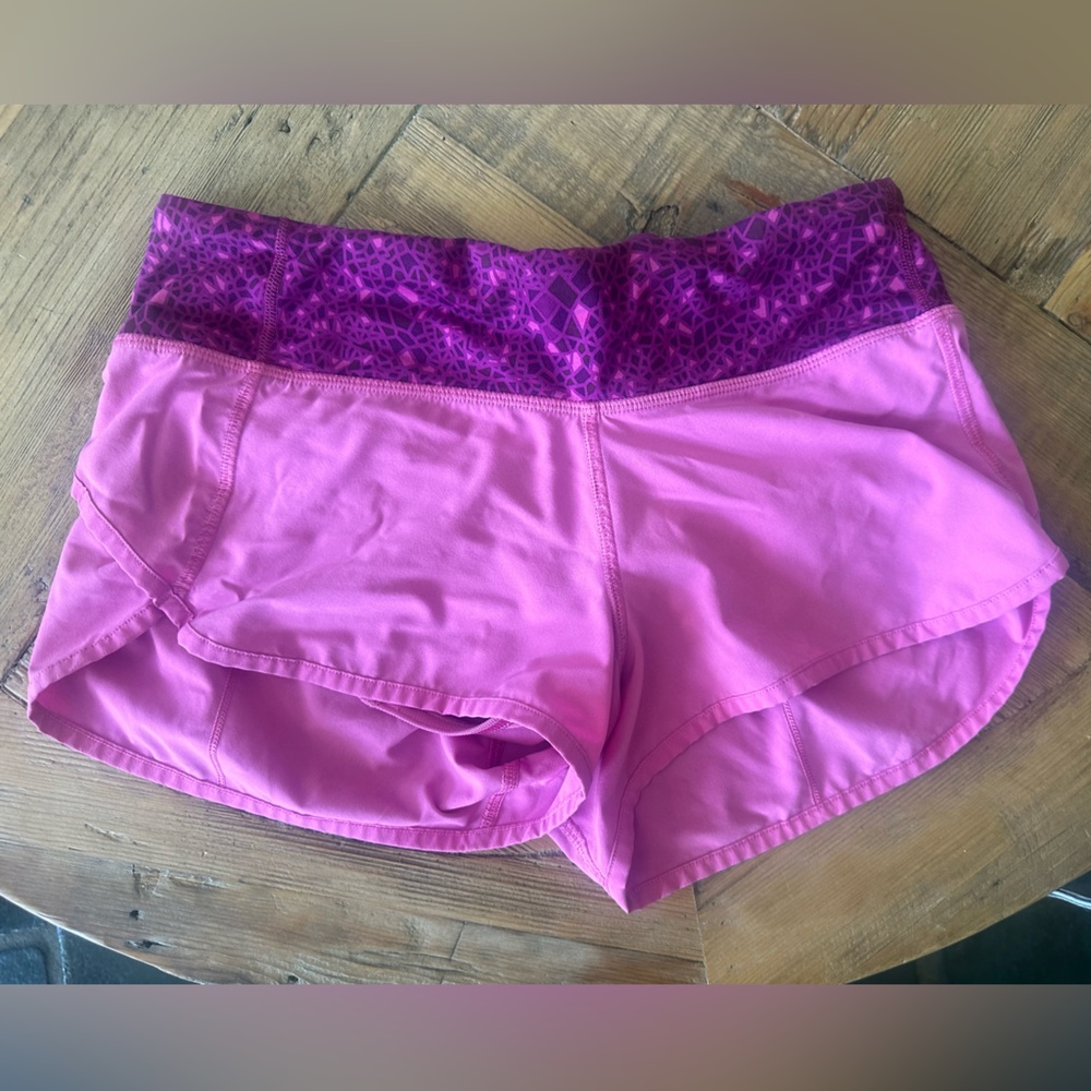 Lululemon 2.5 pink shorts